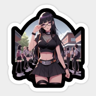 Hinata Hyuga - College Style Sticker